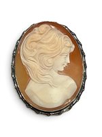 Spilla Mandile 1922 Donna Cammei  in Argento Conchiglia 2MSPCM.11.26